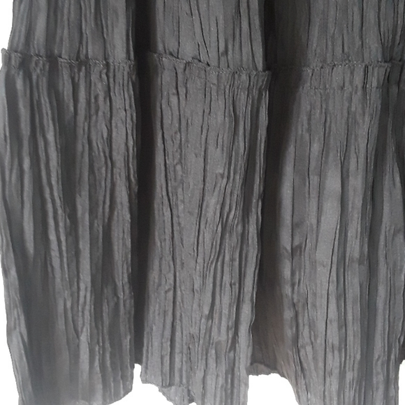 Maxi Skirt with embroided belt lightweight summer fabric - Picture 4 of 4